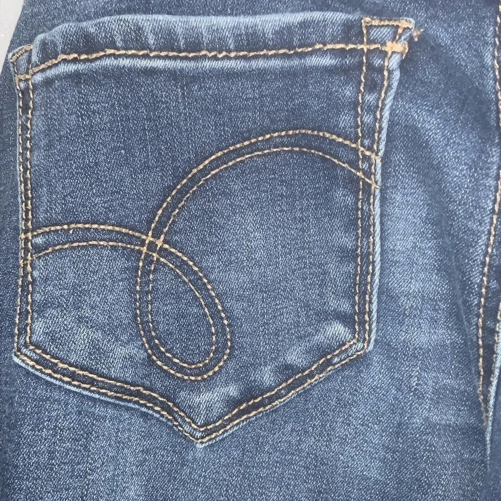 Jessica Simpson Medium Wash Straight Leg Maternity Blue Jeans PM